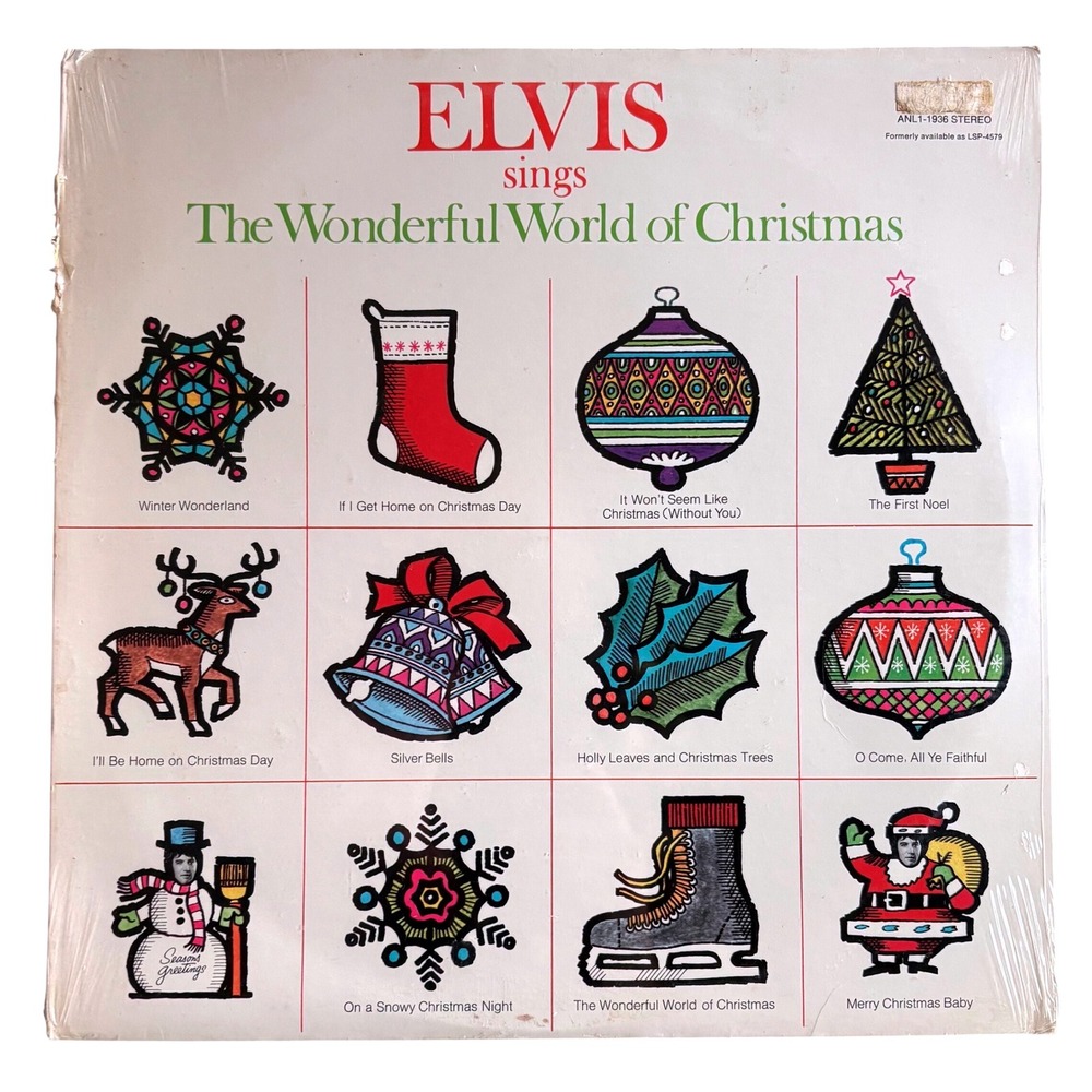 Elvis Sings The Wonderful World of Christmas Vinyl LP RCA ANL1-1936 Sealed
